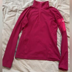 Arc'teryx Rho Fuchsia Quarter-Zip Pullover XXS-S